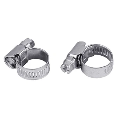 Image of Xavax Set of 2 Hose Clamps with Worm Drive, Clamping Range 10 16 mm, Band width 9 mm