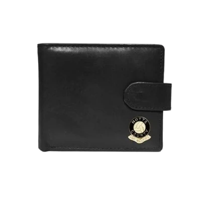 Image of Knight Notts County Football Club Black Leather Wallet