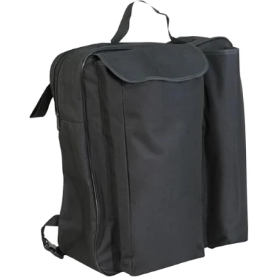 Image of Aidapt Wheelchair/Scooter Storage Bag with Crutch Holders Water Resistant,Storage for Personal Items and Shopping,Holds Pair of Crutchesand Walking Sticks,Adjustable Straps,Secure,Multiple Compartments