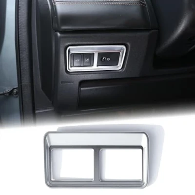 Image of For Discovery Sport Rangerover Autobiography 2017 Car Accessories ABS Chrome Interior Tail Door Switch Frame Cover Trim