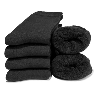 Image of Occulto Women Warm Winter Socks Pack of 6 (Model: Smilla) black 8