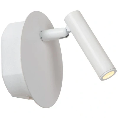 Image of Lucide LED rechargeable wall spot Jolijn, white, Ø 10.2 cm, magnet