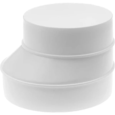 Image of Vent Systems 6&quot; to 5&quot; Inch Round Ducting Reducer PVC/HVAC Pipe Adapter Connector Cone ABS Plastic Adaptor for Ventilation Kitchen Exhaust Fan, Dryer Hose, Cooker 150 125 mm