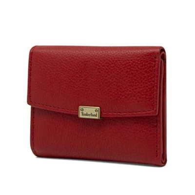 Image of Timberland Women&#039;s Leather RFID Small Indexer Snap Wallet Billfold Closure, Getaway Solids, One Size