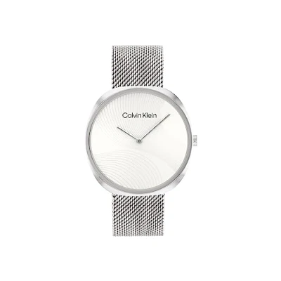 Image of Calvin Klein Analogue Quartz Watch for Women with Silver Stainless Steel Bracelet 25200245