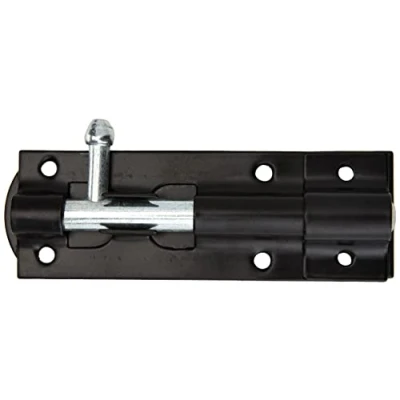 Image of TIMCO Straight Tower Bolt Black 4&quot; TBS4BP