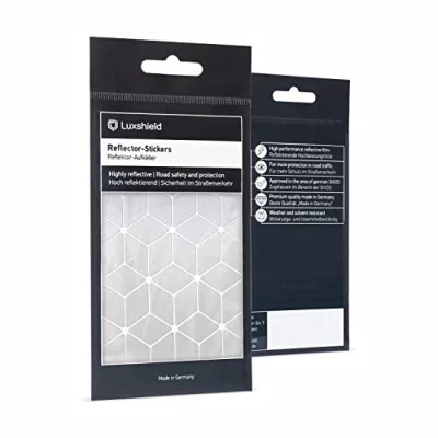 Image of Luxshield Reflector Sticker Set Diamonds small for bicycle scooter pram reflective tape stickers