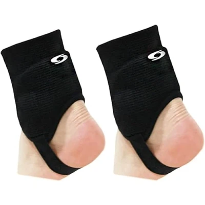 Image of Sunbird Ankle Guard Black Large Size 1pair Shield Protector Dual Sided Pads For Soccer and Football