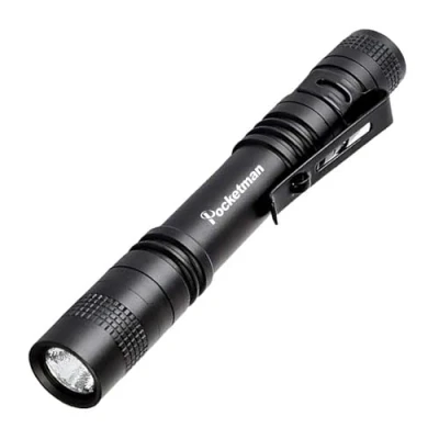 Image of POCKETMAN LED Penlight Flashlight Small Pocket size Pen Torch with Clip for Lighting