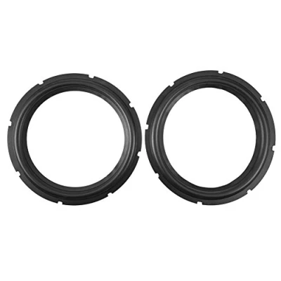 Image of Tihebeyan 10 Inch Perforated Speaker Rubber Repair Accessories Edge Subwoofer Surround Rings Replacement Parts for or DIY (2PCS)