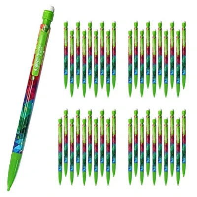 Image of 40 x BIC Matic Mechanical Pencils #2 with Eraser, HB, 0.9mm Lead, Green Tween Barrel (OEM Packed Non Retail Packaging)