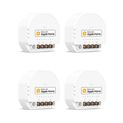 Image of Refoss 10A WiFi Connected Wall Switch (NEUTRAL WIRE REQUIRED), Compatible with Apple HomeKit, Alexa, Siri and Google Home, Voice Control, Remote Control Time Function
