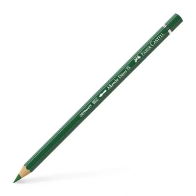Image of Faber Castell Art &amp; Graphic Albrecht Dürer Watercolour Pencil, (167), Permanent Green Olive, For Art, Craft, Drawing, Sketching, Home, School, University, Colouring