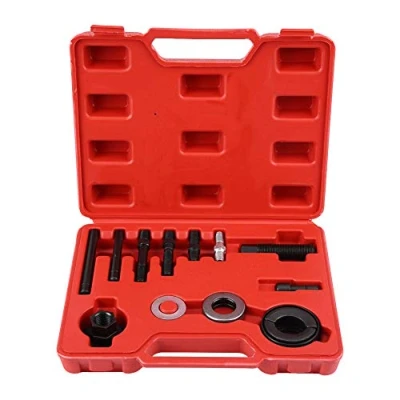 Image of Power Steering Pulley Puller Installer 13 Pcs Car Remover, Automotive Alternator Pump Remover Disassembly Tool