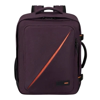 Image of American Tourister Take2Cabin easyJet Cabin Bag 36 x 20 45 cm, 38 L, 0.70 kg, Hand Luggage, Airplane Backpack M Underseater, Purple (Dark Plum)