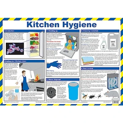 Image of Safety First Aid Laminated Kitchen Hygiene Poster