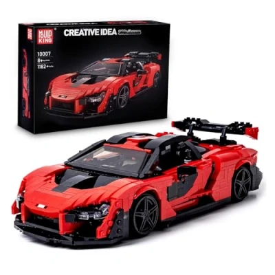 Image of Mould King Super Sports Car Sanna Building Blocks Sets, 1:12 Scale MOC Racing Kit, Collectible Set for Adults, Model Lover, Boy Toys Birthday Gift(1182 Pcs)