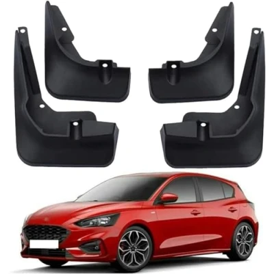 Image of 4 Pcs Car Mud Flaps Splash Guards For Focus MK4 Hatchback ST Line 2019 2020, Front Rear Mudflaps Flap Mudguards Wheel Protection Accessories