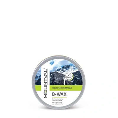 Image of Mountval B Wax, Waterproofing Wax For Leather Shoes And Boots, Transparent,Natural, 1 tin 100ml