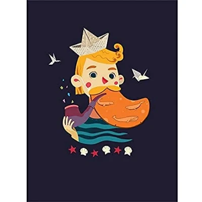 Image of Wee Blue Coo Nautical Boy Sailor Wall Art Print