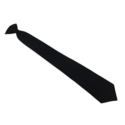 Image of Black Clip On Tie (Matte)