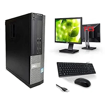 Image of Optiplex Dell Intel i7 2600 Quad Core 16GB RAM 240GB SSD + 500 HDD WiFi Windows 10 Desktop PC 22in FCS Computer Bundle (Renewed)