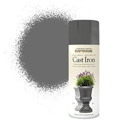 Image of Rust Oleum 400ml Natural Effects Spray Paint Cast Iron