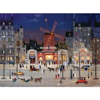 Image of Buffalo Games Michel Delacroix Le Moulin Rouge 1000 Piece Jigsaw Puzzle