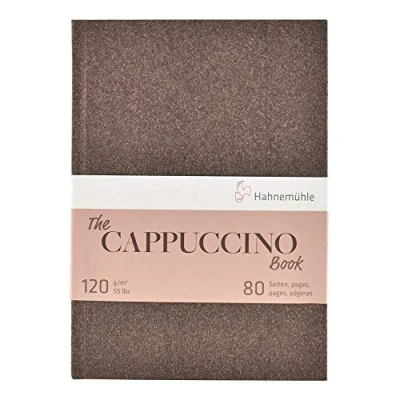 Image of Hahnemuhle Creative Notebook, Sketchbook 40 Sheets 120gsm A5 Portrait Hardcover, Brown Looks Like Fine Wood.