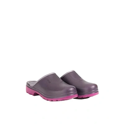 Image of Aigle Women&#039;s Taden 2 Clog, Aubergine Dahlia, 3.5 UK
