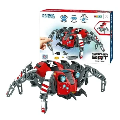 Image of Xtrem Bots Spider BOT Robotics for Children Robotic Kit + 7 Years Robot Toy 110 Pieces Kids Toys Easy to Assemble
