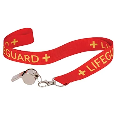 Image of Wicked Costumes Whistle on Lanyard Accessory Lifeguard
