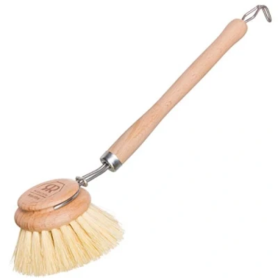 Image of Bürstenhaus Redecker Large Dish Brush with Hard Bristles, 7.5Inch Long Handle