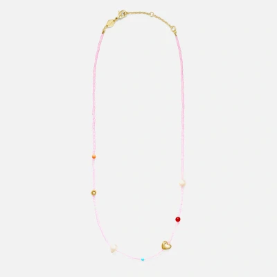 Image of Anni Lu Oh So Fine Beaded 18k Gold Plated Necklace