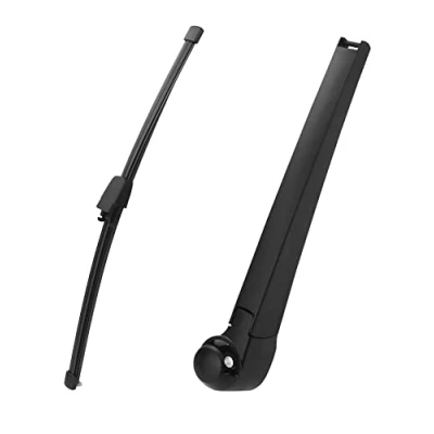 Image of QWORK® Rear Windscreen Wiper Assembly, Replacement Arm Blade Compatible with VW Golf MK5 2003 2004 2009