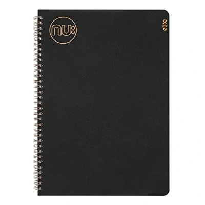 Image of Nu Notebooks Kraft Range Black Wire Bound A5 Notebook Stationery Professional Notepad 160 Pages
