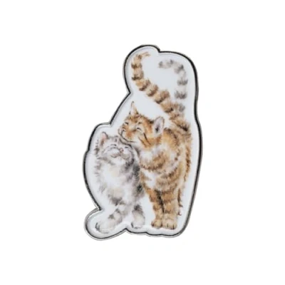 Image of Wrendale Designs &#039;Feline Good&#039; Cat Pin Badge