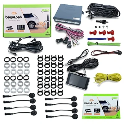 Image of VALEO 632202 Parking Assistance System BeepandPark Kit: 8 Sensors + 1 LCD display Front and Rear Installation