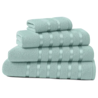 Image of GC GAVENO CAVAILIA 500 GSM Hand Towels For Bathroom Super Absorbent &amp; Quick Drying Egyptian Cotton Set Spa Gym Towel 4 Pack 50 x 80 Cm, Duck Egg
