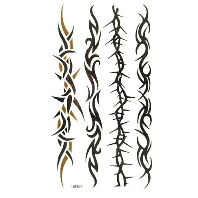 Image of Fat catz copy Unisex Mens Boys Black Arty Celtic Style Arm Band Temporary Tattoo Parties Gift Bags Imaging Vine