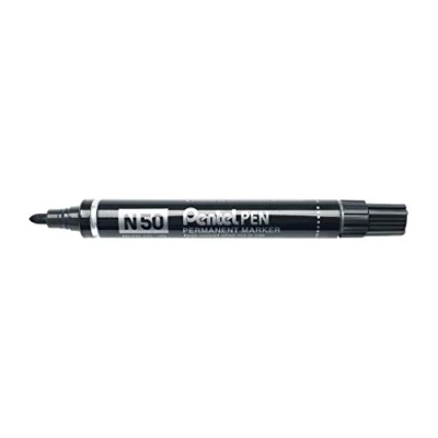 Image of Pentel N50 AE Aluminium Casing (Pack of 12) Black