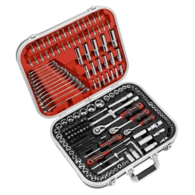 Image of Sealey Premier Socket Set 216pc 1/4&quot;, 3/8&quot; &amp; 1/2&quot;Sq Drive WallDrive