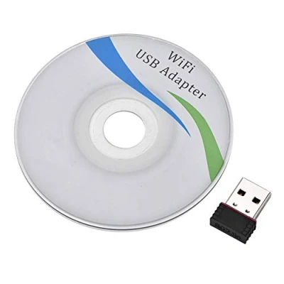 Image of USB 2.0 Network Adapter, 2.4G 600Mbps Mini Wireless Adapter Card Wifi Dongle for Desktop Laptop PC,Support Windows XP/7/8/10/MAC/IOS