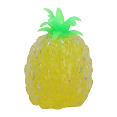 Image of Toyland® 11cm Squishy Bead Pineapple/Banana Novelty Party Bag Filler Squeeze Toys (PINEAPPLE)