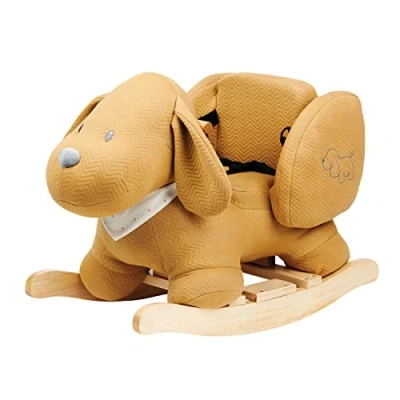 Image of Nattou 388115 Baby Animal Rocker Rocking Toy, Dog Charlie Caramel