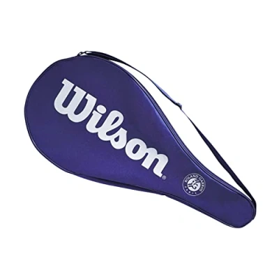 Image of Wilson Roland Garros Tennis Racket Cover, For one adult racket, Polyester, Blue