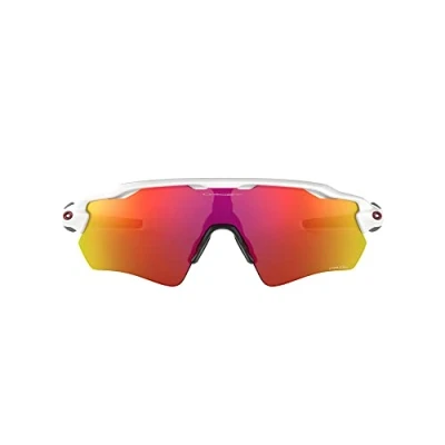 Image of Oakley Men&#039;s Radar Ev Path 920872 Sunglasses, Polished White/Prizmruby, 38