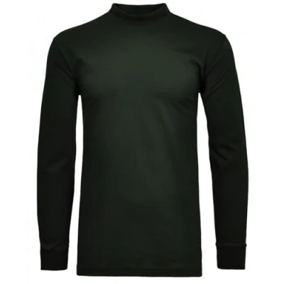 Image of RAGMAN Men&#039;s stand up collar shirt long sleeve 3XL, dark green 386