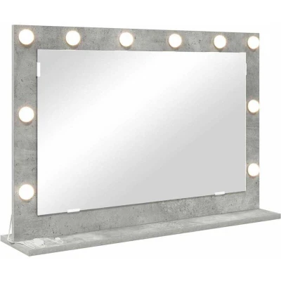 Image of vidaXL Vanity Mirror Concrete grey Glass 80 x 55 18 cm
