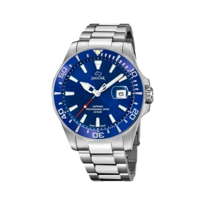 Image of JAGUAR J860/C Executive Collection Watch 43.5 mm Blue with Steel Strap for Men